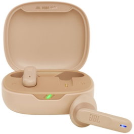 JBL Vibe Flex Auriculares Bluetooth True Wireless con Estuche de Carga - Autonomía 8h + 24h, Resistencia IPX54, Sonido Deep Bass, Color Beige - JBLVFLEXBEG